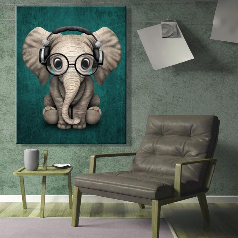 Malen nach Zahlen Elefant