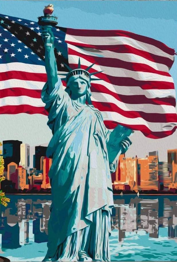 Malen nach Zahlen Freiheitsstatue Amerika