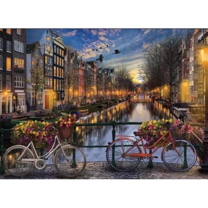 Malen nach Zahlen Grachten von Amsterdam
