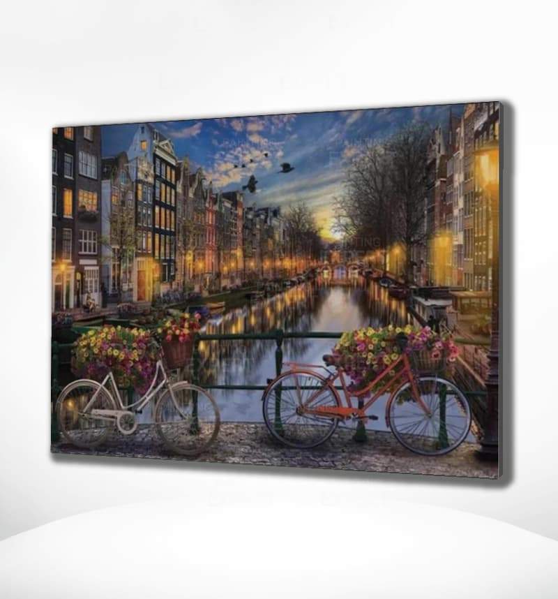 Malen nach Zahlen Grachten von Amsterdam