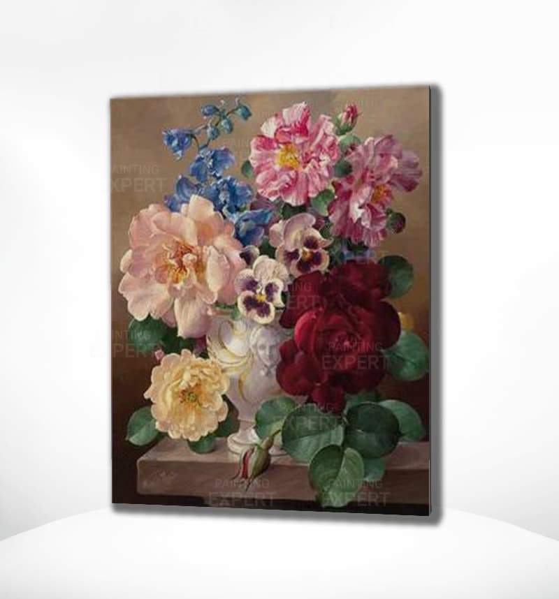 Malen nach Zahlen Porträt Blumen