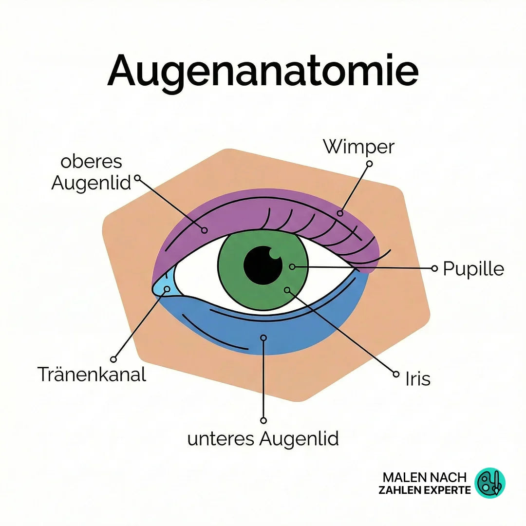 Auge zeichnen lernen in 5 Schritten