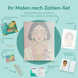 Malen nach Zahlen Abstraktes, Modernes und Farbenfrohes Porträt