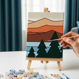 Malen nach Zahlen – 3 Mini-Gemälde - Alpine Gelassenheit