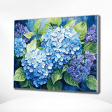 Malen nach Zahlen Blaue Hortensie