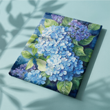 Malen nach Zahlen Blaue Hortensie