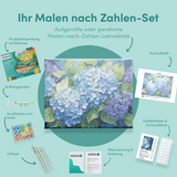 Malen nach Zahlen Blaue Hortensie