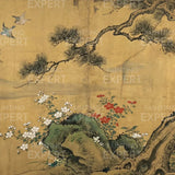 Malen nach Zahlen Blüte unter der alten Kiefer Japan