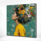 Diamond Painting Das Mädchen und die Blumen