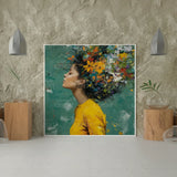 Diamond Painting Das Mädchen und die Blumen