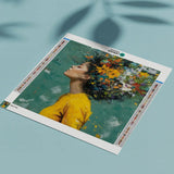 Diamond Painting Das Mädchen und die Blumen