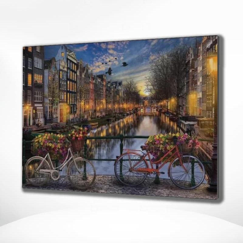 Diamond Painting Amsterdamer Kanäle