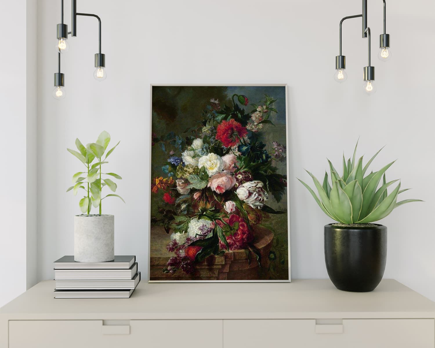 Diamond Painting Blumen in einer Vase
