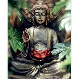 Diamond Painting Buddha Lotusblume