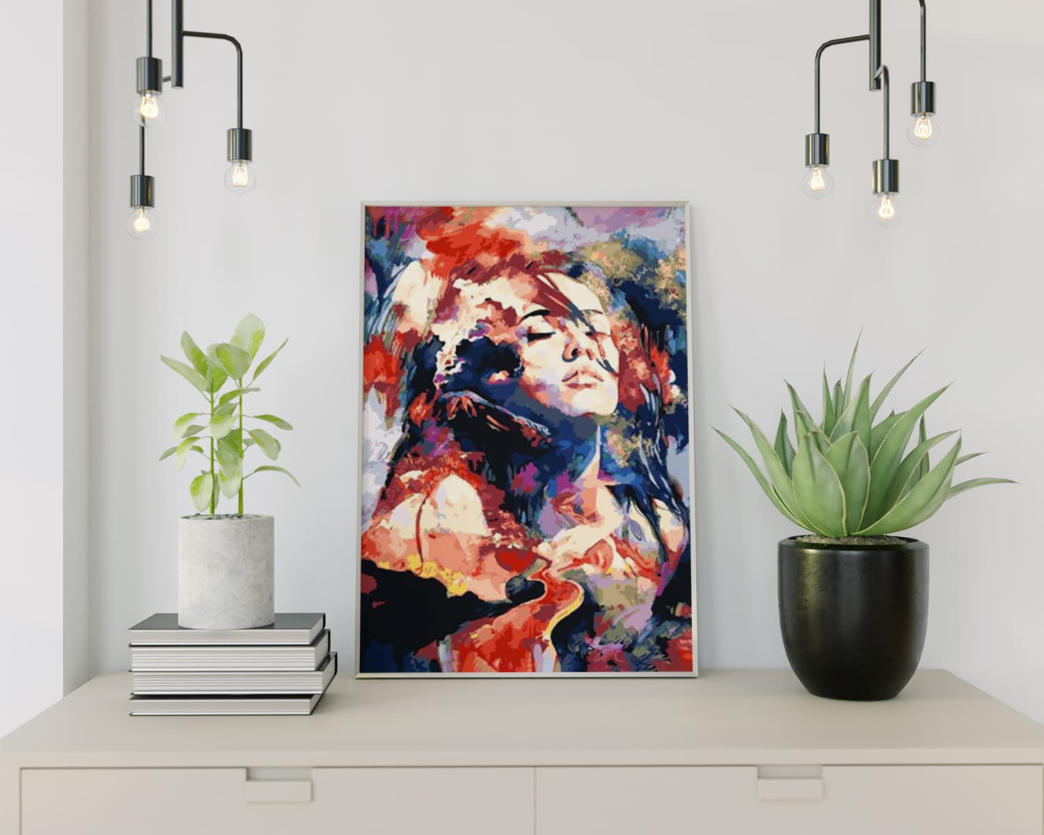 Diamond Painting Bunte Frau