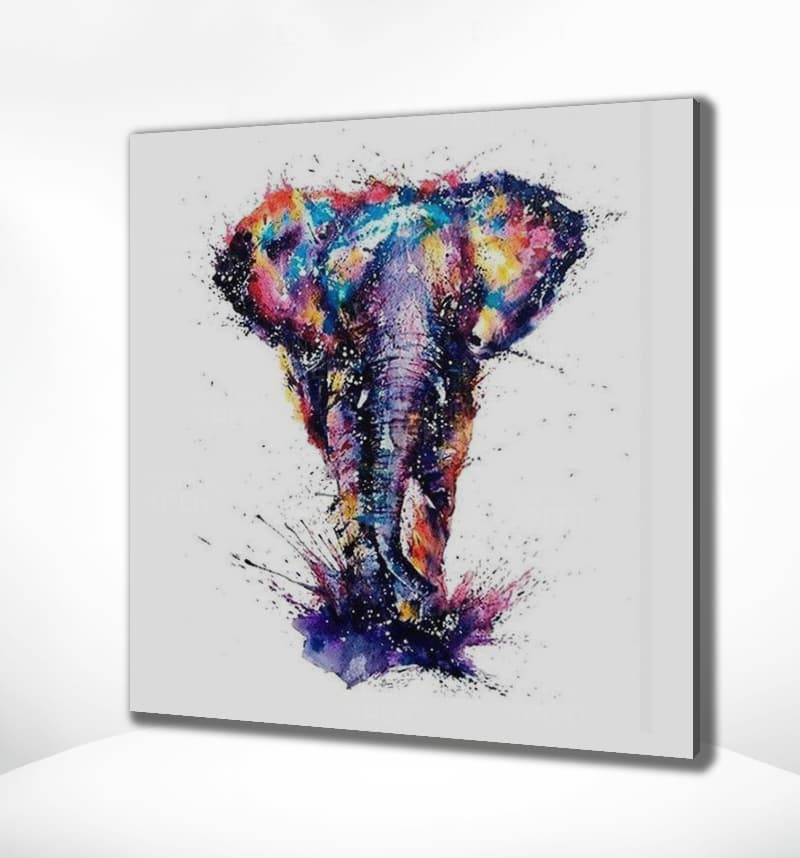 Diamond Painting Bunter Elefant