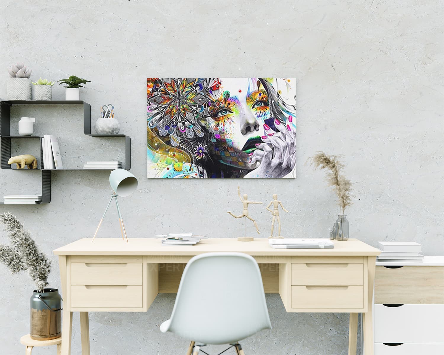 Diamond Painting Frau mit Blume