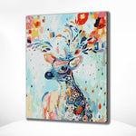 Diamond Painting Hirsch mit Blumen