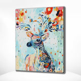 Diamond Painting Hirsch mit Blumen