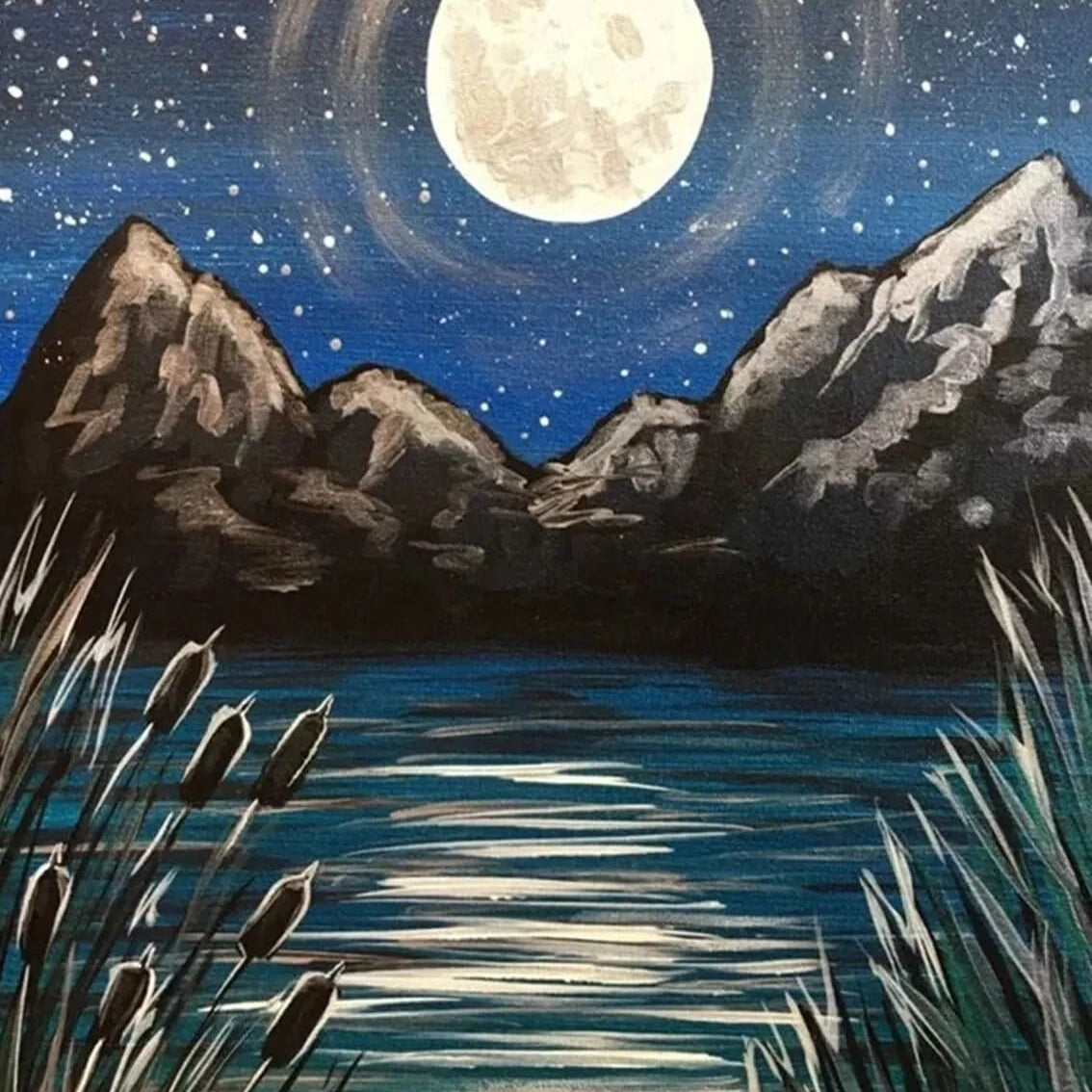 Diamond Painting Mond