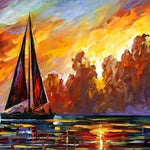 Diamond Painting Segelboot
