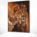 Diamond Painting Verliebte Löwen