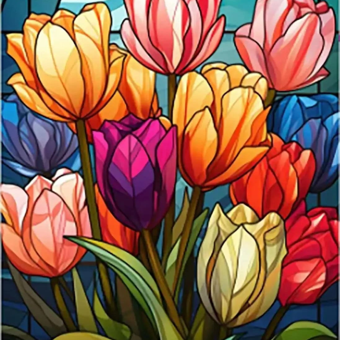 Diamond Painting Wunderschöne Tulpen