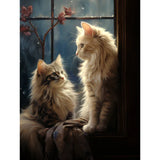 Diamond Painting Zwei Katzen