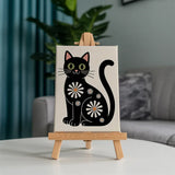 Malen nach Zahlen – 6 Mini-Gemälde - Die Mod Cats-Kollektion