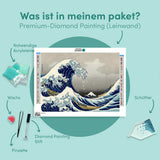 Diamond Painting Die große Welle vor Kanagawa, Hokusai Japan