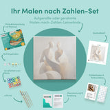 Malen nach Zahlen Fließendes Paar Abstrakte Figur