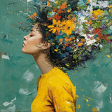 Diamond Painting Das Mädchen und die Blumen