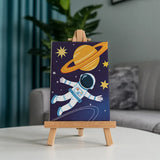 Malen nach Zahlen – 6 Mini-Gemälde - Kleine Astronauten