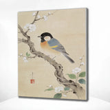Malen nach Zahlen Kohlmeisen auf einem blühenden Zweig von Ohara Koson Japan