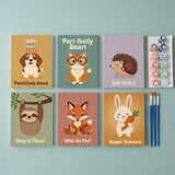 Malen nach Zahlen – 6 Mini-Gemälde - Tier-Wortspiel-Parade