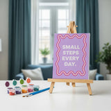 Malen nach Zahlen – 6 Mini-Gemälde - Lila Vase