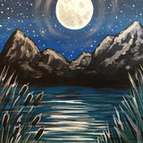 Malen nach Zahlen Mond