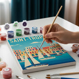 Malen nach Zahlen – 6 Mini-Gemälde - Die Global Getaway-Kollektion