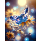 Diamond Painting Schmetterling mit Blume