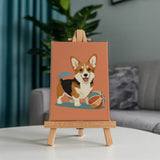 Malen nach Zahlen – 6 Mini-Gemälde - Retro Hundetage