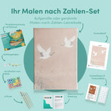 Malen nach Zahlen Stilles Meer in monochromen Farbtönen Japan