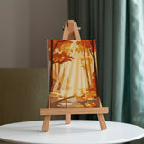 Malen nach Zahlen – 6 Mini-Gemälde - Bernstein-Waldweg