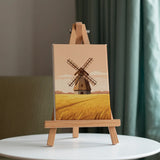 Malen nach Zahlen – 6 Mini-Gemälde - Goldene Erntefelder