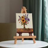 Malen nach Zahlen – 6 Mini-Gemälde - September Spruch