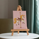 Malen nach Zahlen – 6 Mini-Gemälde - Zirkus-Spektakel