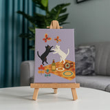 Malen nach Zahlen – 6 Mini-Gemälde - Retro-Picknick-Stimmung