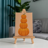 Malen nach Zahlen – 6 Mini-Gemälde - Träume von einem Kürbis