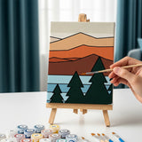 Malen nach Zahlen – 3 Mini-Gemälde - Alpine Gelassenheit