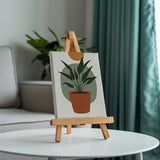 Malen nach Zahlen – 6 Mini-Gemälde - Boho Linienkunst & Natur