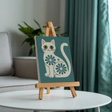 Malen nach Zahlen – 6 Mini-Gemälde - Die Mod Cats-Kollektion